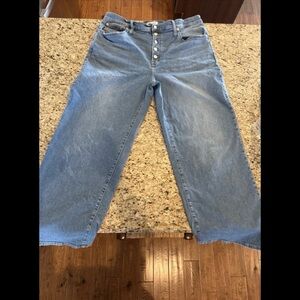 Madewell the perfect vintage wide leg jean size 33